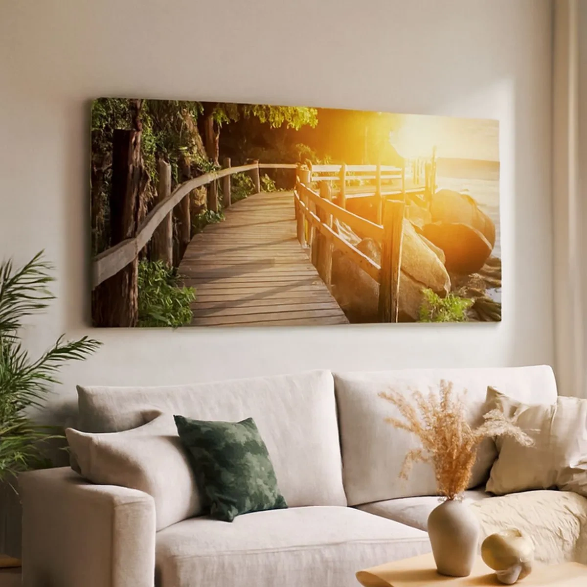 Lærredstryk - Billede på lærred - Endnu et sving, endnu et under - 100x40 cm