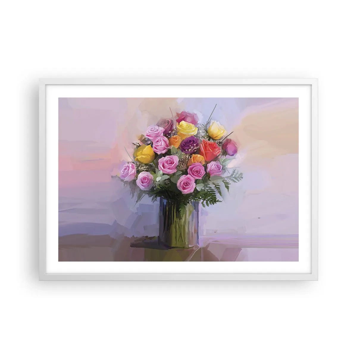 Plakat i hvid ramme - Bevaret skønhed - 70x50 cm