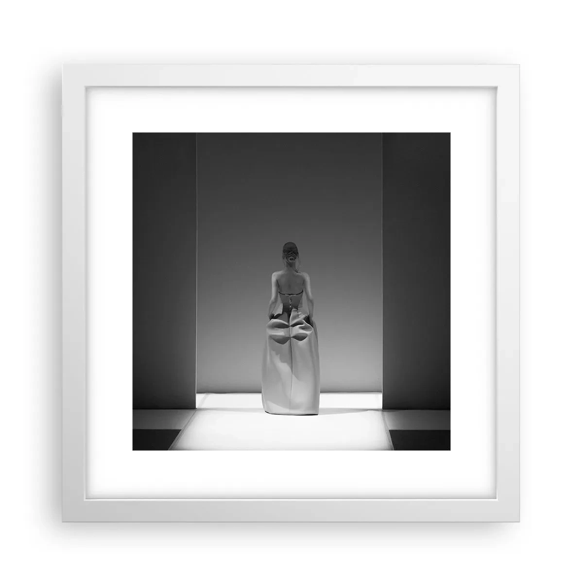 Plakat i hvid ramme - Raffineret enkelhed - 30x30 cm