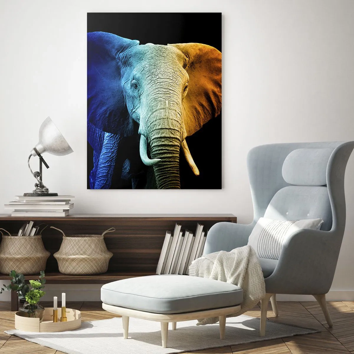 Billede på glas - Excentrisk, ikke underlig - 50x70 cm