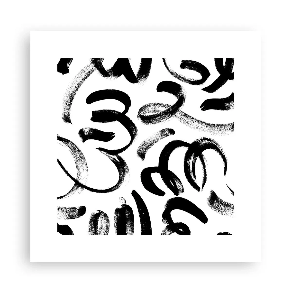 Plakat - I sort og hvidt - 30x30 cm