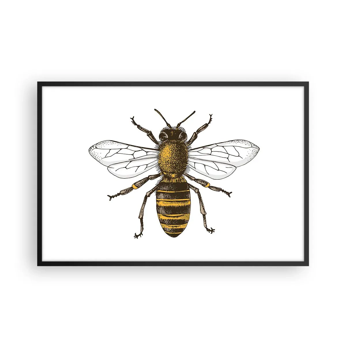 Plakat i sort ramme - Smuk og god - 91x61 cm