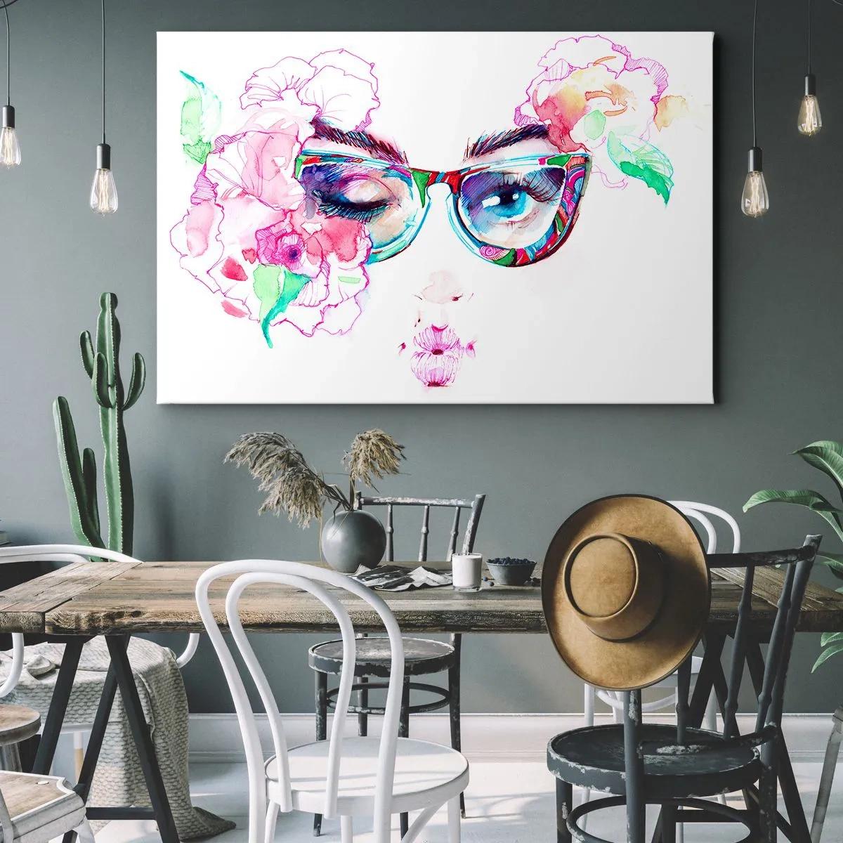 Lærredstryk - Billede på lærred - Et fristende løfte - 120x80 cm