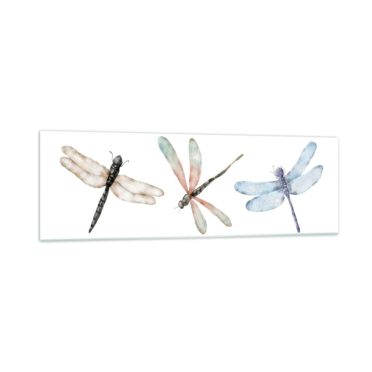 Billede på glas - Vægtløse guldsmede - 160x50 cm