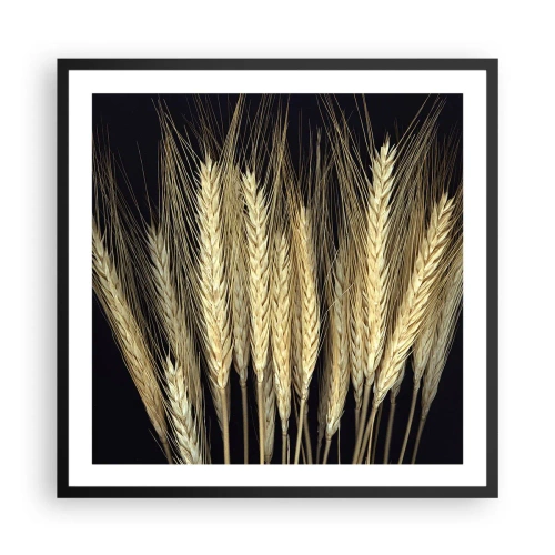 Plakat i sort ramme - Rustik magi - 60x60 cm