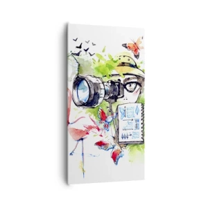 Lærredstryk - Billede på lærred - Gennem en rejsendes linse - 65x120 cm