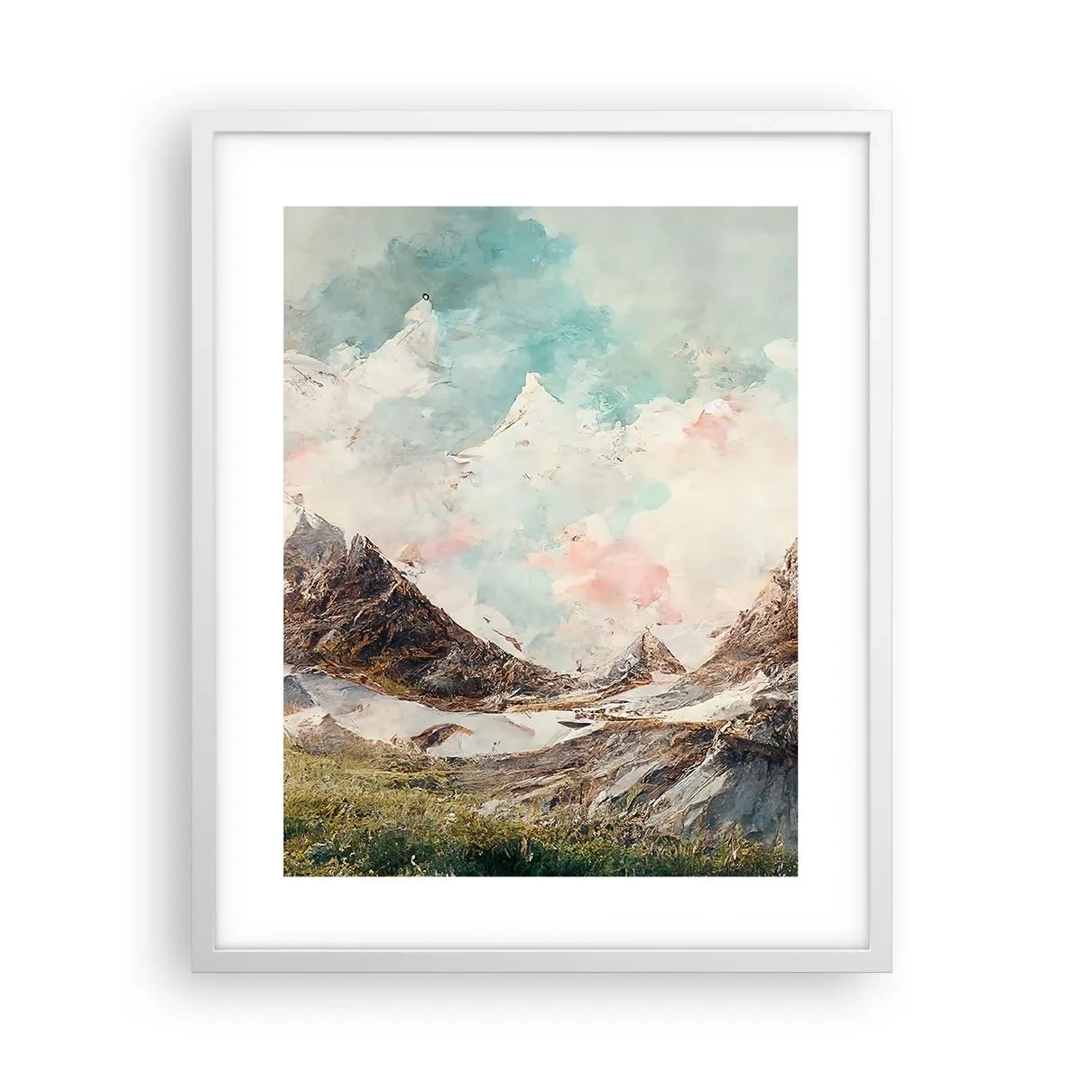 Plakat i hvid ramme - Stenede knive - 40x50 cm