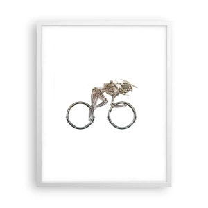 Plakat i hvid ramme - En fantastisk maskine - 40x50 cm