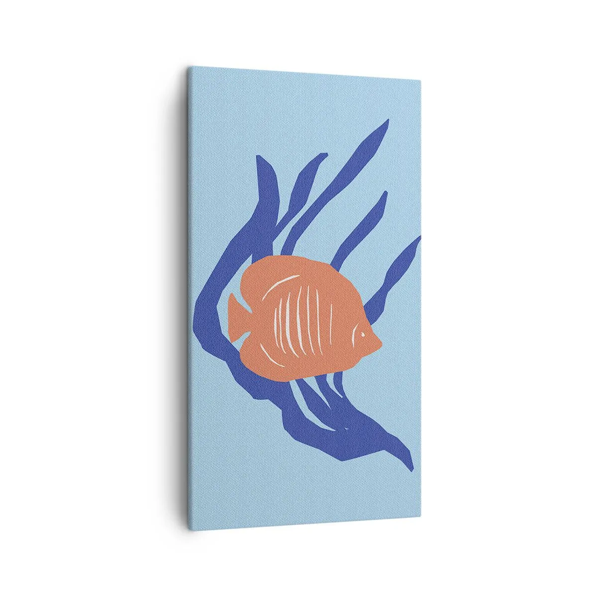 Lærredstryk - Billede på lærred - Koralvandsbeboer - 45x80 cm