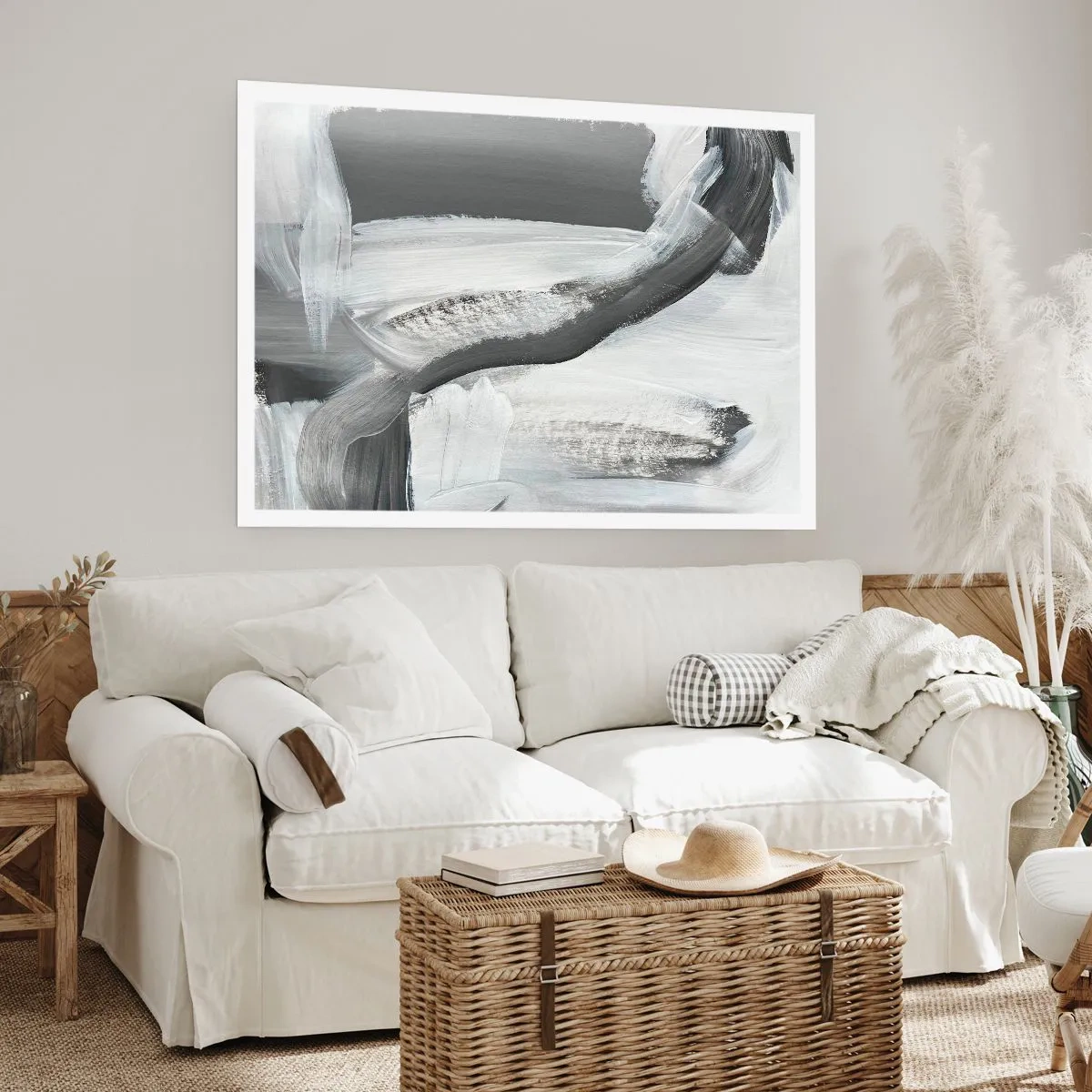 Plakat - Med beslutsom bevægelse - 100x70 cm