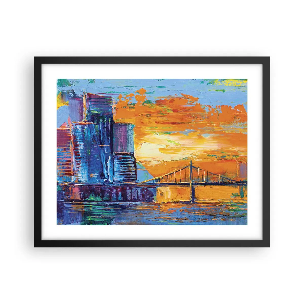 Plakat i sort ramme - Kultur og natur - 50x40 cm