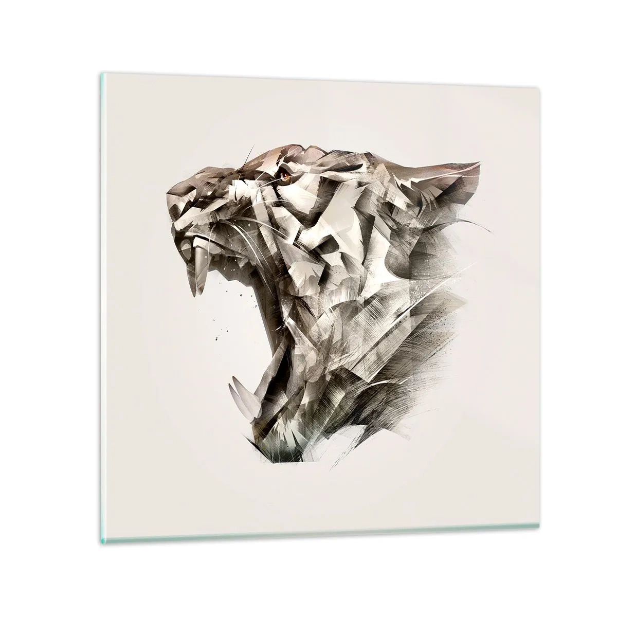 Billede på glas - Du ved allerede, hvem der har ansvaret - 70x70 cm