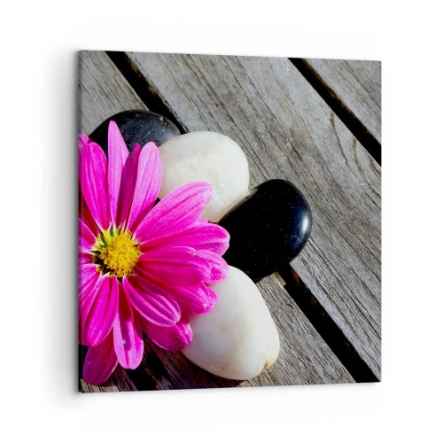 Lærredstryk - Billede på lærred - Hvil på molen - 50x50 cm