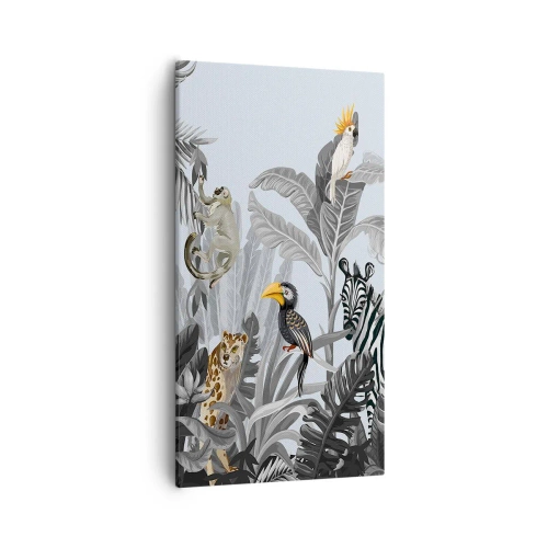 Lærredstryk - Billede på lærred - En afrikansk fabel - 55x100 cm