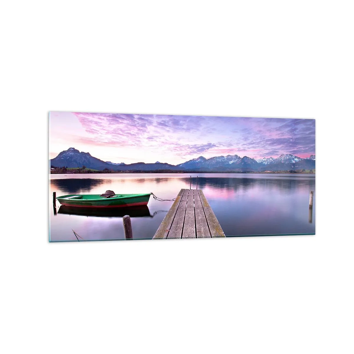 Billede på glas - Venskabelig stilhed - 120x50 cm