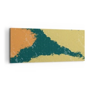 Lærredstryk - Billede på lærred - Abstraktion - i slowmotion - 100x40 cm