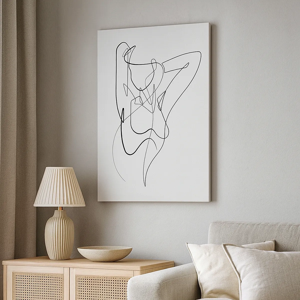 Lærredstryk - Billede på lærred - Virkelig, hvad er du for en person... - 50x70 cm