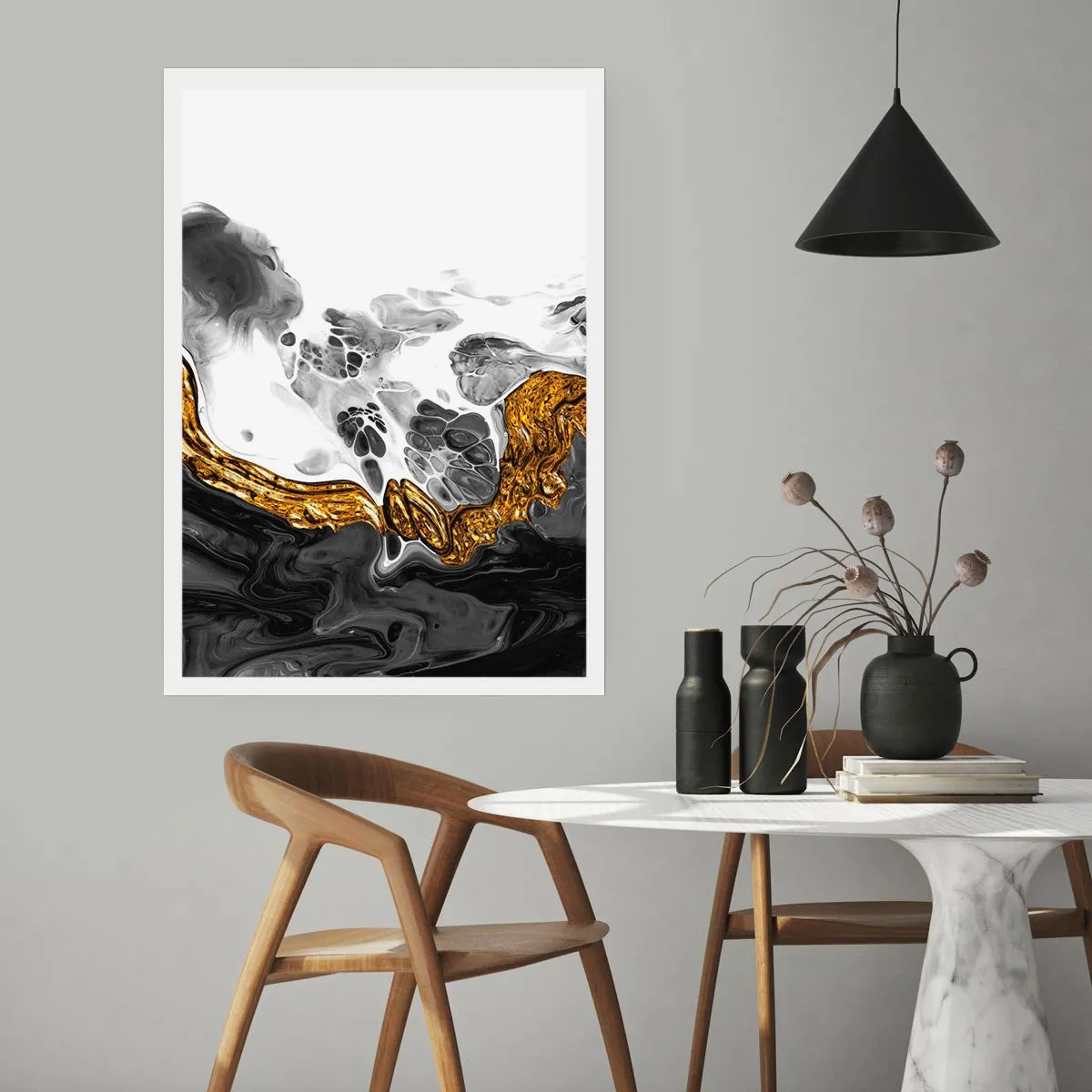 Plakat - Organisk sammensætning - 70x100 cm