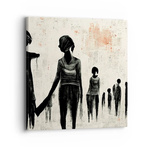 Lærredstryk - Billede på lærred - Mod ensomhed - 40x40 cm