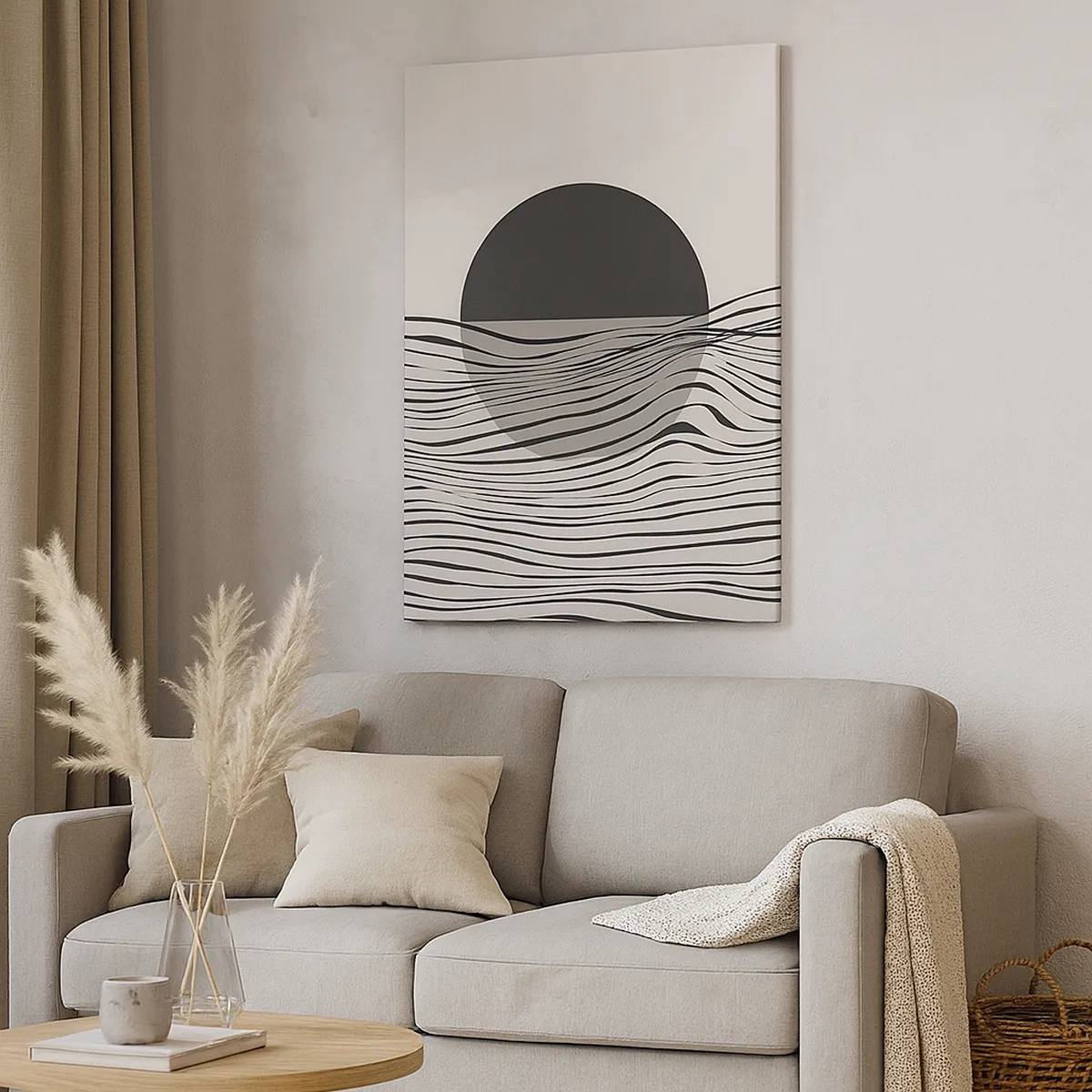 Lærredstryk - Billede på lærred - Halvkomposition - 50x70 cm