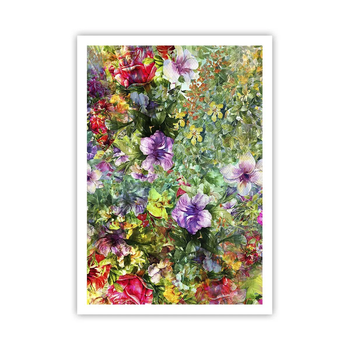 Plakat - Ind i blomsterne ved fortabelse - 70x100 cm