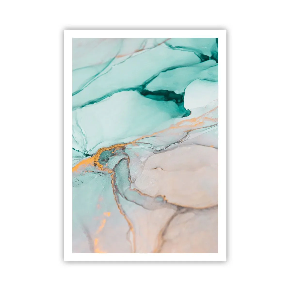 Plakat - Dans af former og farver - 70x100 cm