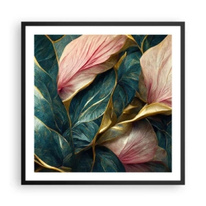 Plakat i sort ramme - Naturlig elegance og stil - 60x60 cm