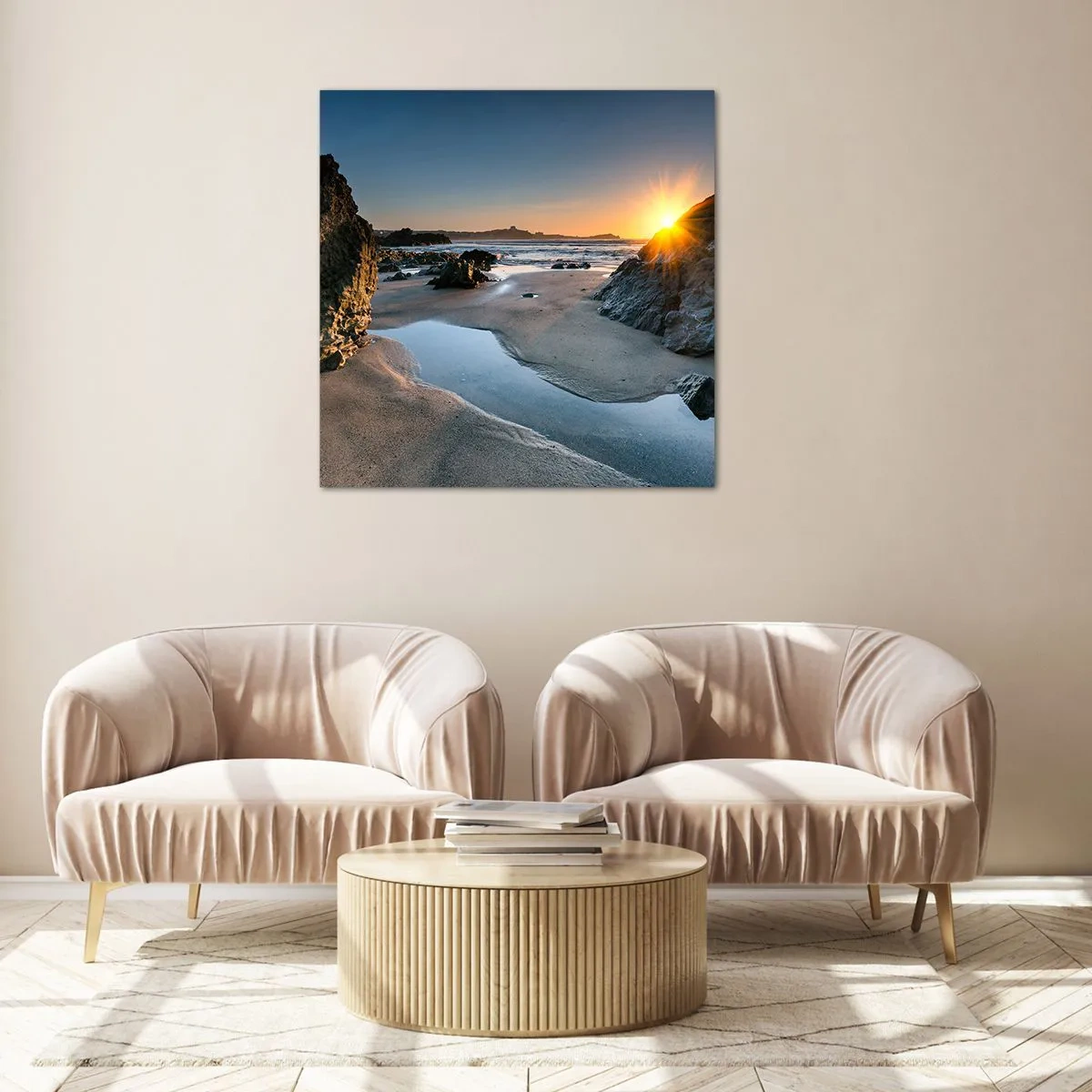 Billede på glas - Uberørt af menneskehånd - 70x70 cm