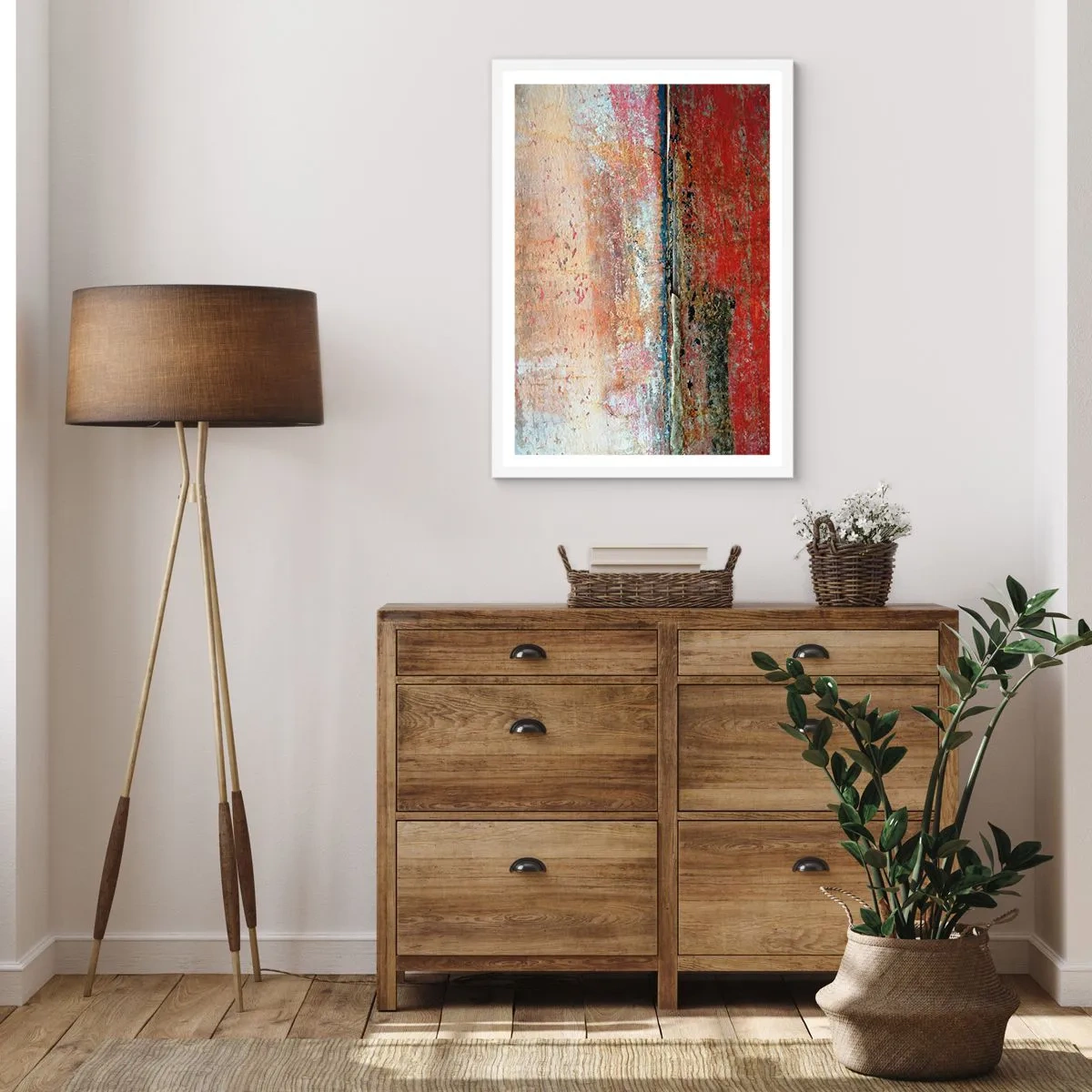 Plakat i hvid ramme - Måske er det havet - 70x100 cm