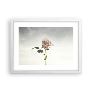 Plakat i hvid ramme - Velkomst til foråret - 40x30 cm