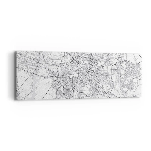 Lærredstryk - Billede på lærred - Berlins blomst - 90x30 cm