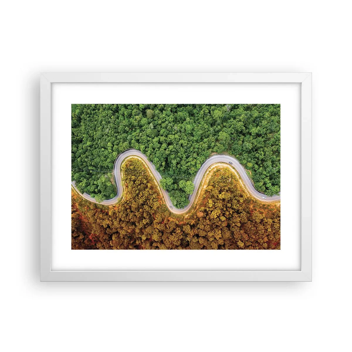 Plakat i hvid ramme - Grænser og gennembrud - 40x30 cm