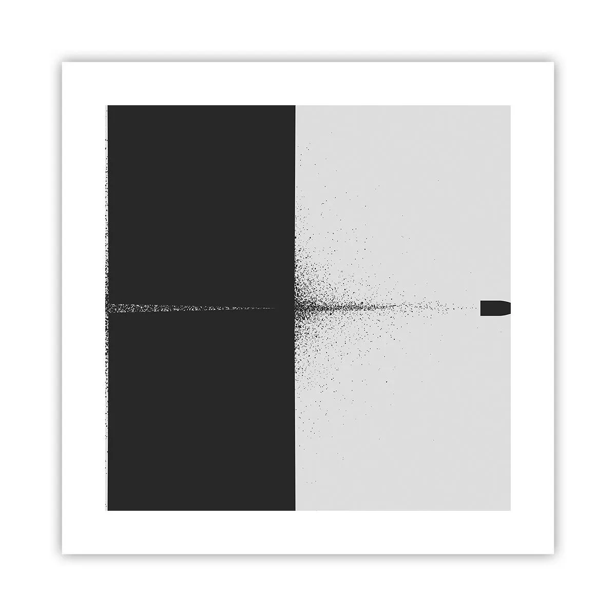 Plakat - Lige til sagen - 40x40 cm