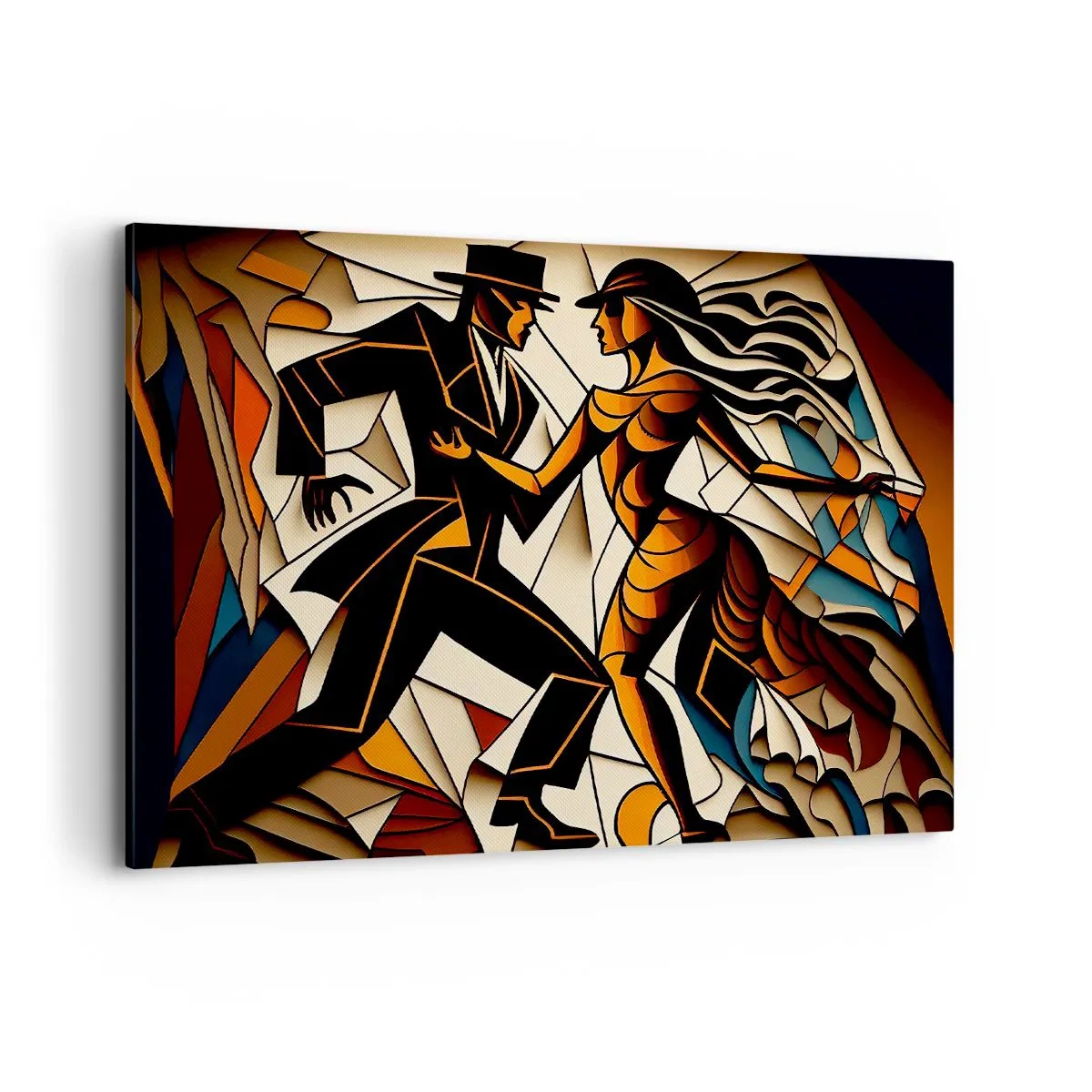 Lærredstryk - Billede på lærred - Dans af lidenskab og passion - 100x70 cm
