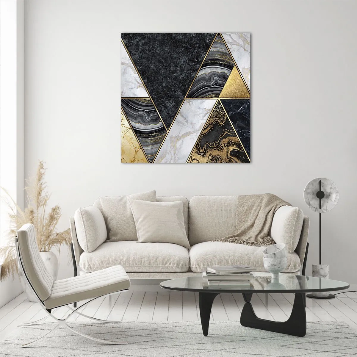 Billede på glas - Sten for sten - 60x60 cm