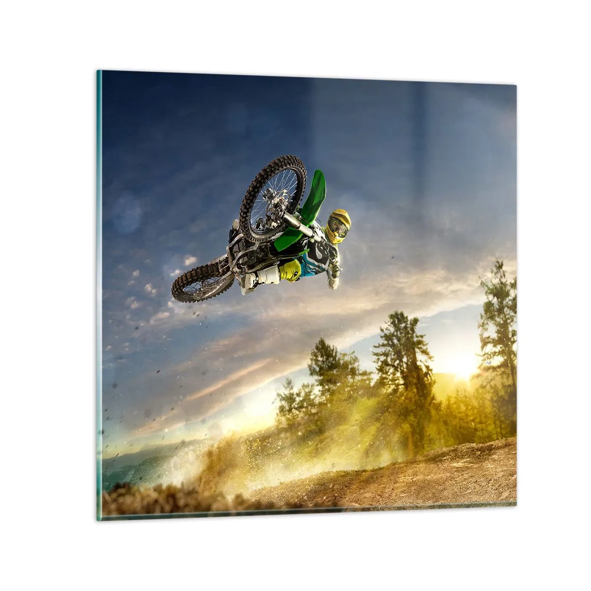 Billede på glas - Tænd for dine følelser! - 60x60 cm