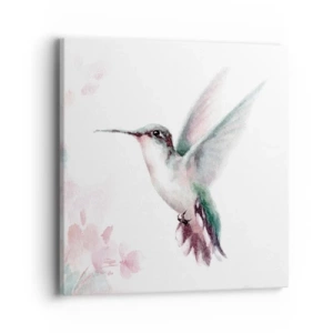 Lærredstryk - Billede på lærred - Stoppet i flagren - 40x40 cm