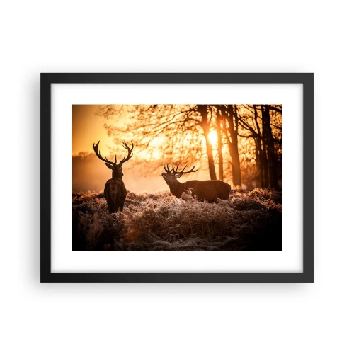 Plakat i sort ramme - En jægerdrøm - 40x30 cm