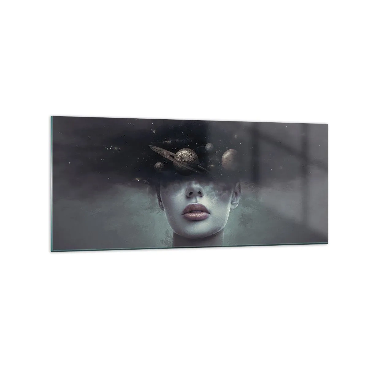 Billede på glas - Og planeterne er ved at gå amok... - 120x50 cm