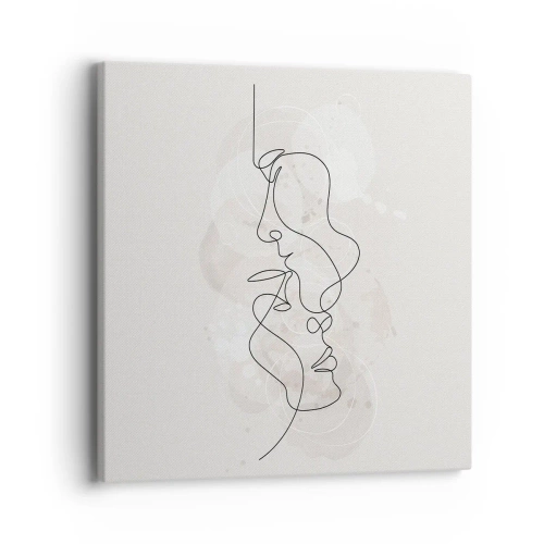 Lærredstryk - Billede på lærred - Omfavnet i en omfavnelse - 40x40 cm