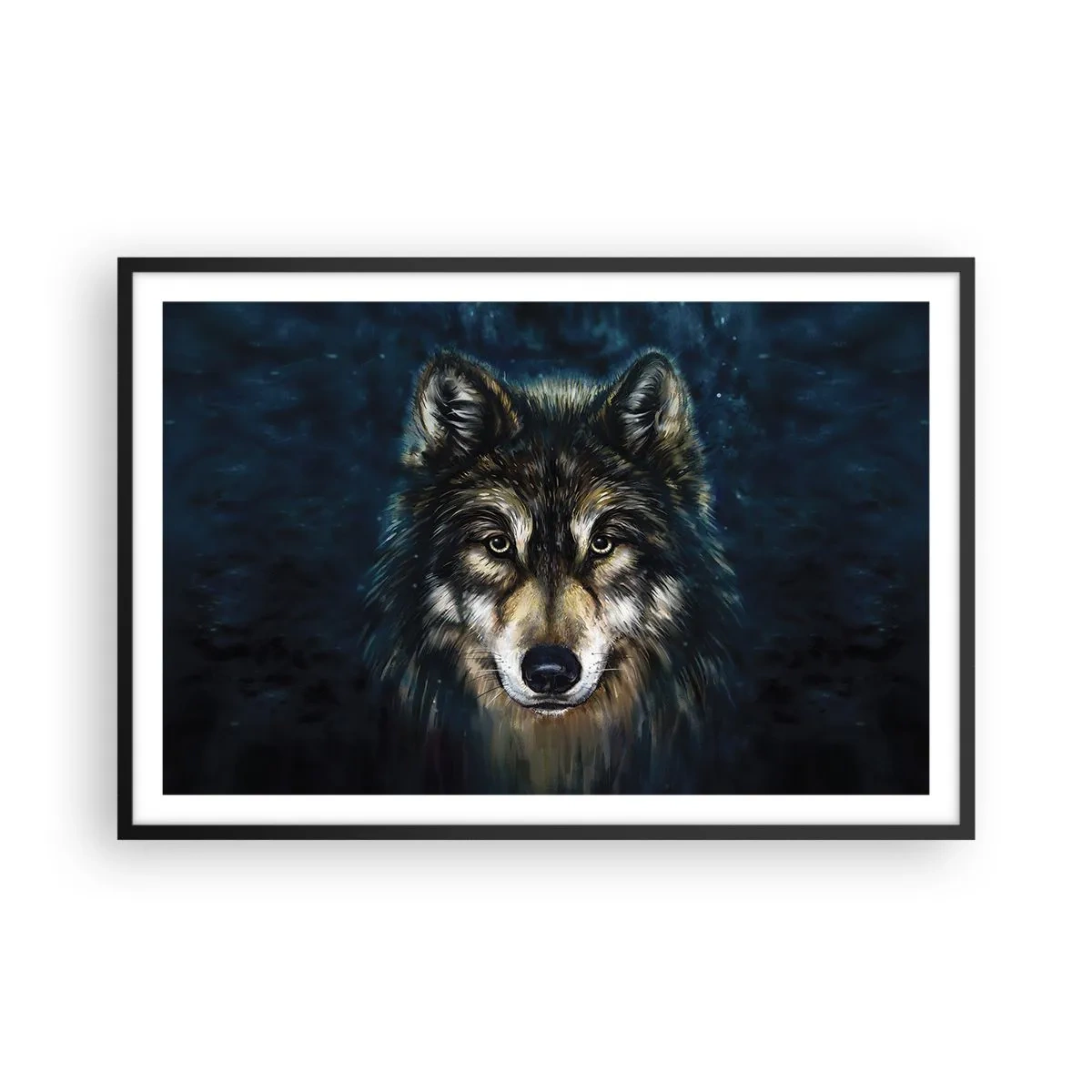 Plakat i sort ramme - Alfa? Og omega - 91x61 cm