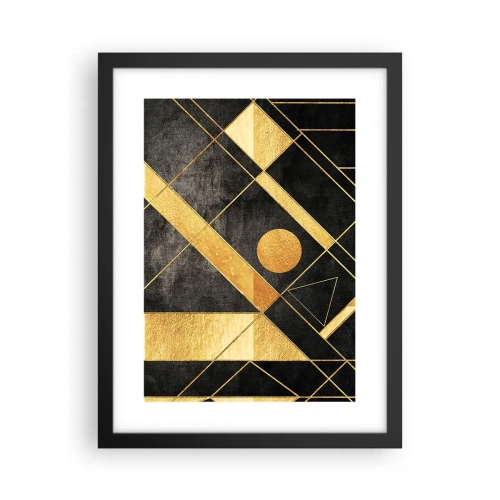 Plakat i sort ramme - Ørkenens sol - 30x40 cm