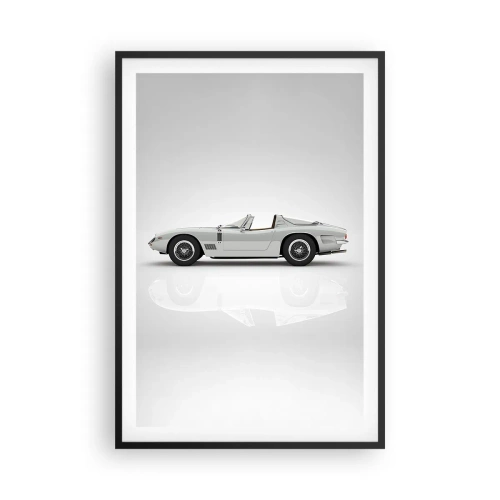 Plakat i sort ramme - Løftet om sjov - 61x91 cm