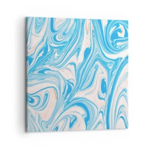 Lærredstryk - Billede på lærred - Marsk i turkis - 50x50 cm