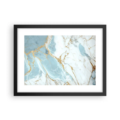 Plakat i sort ramme - Rigdom af sten - 40x30 cm