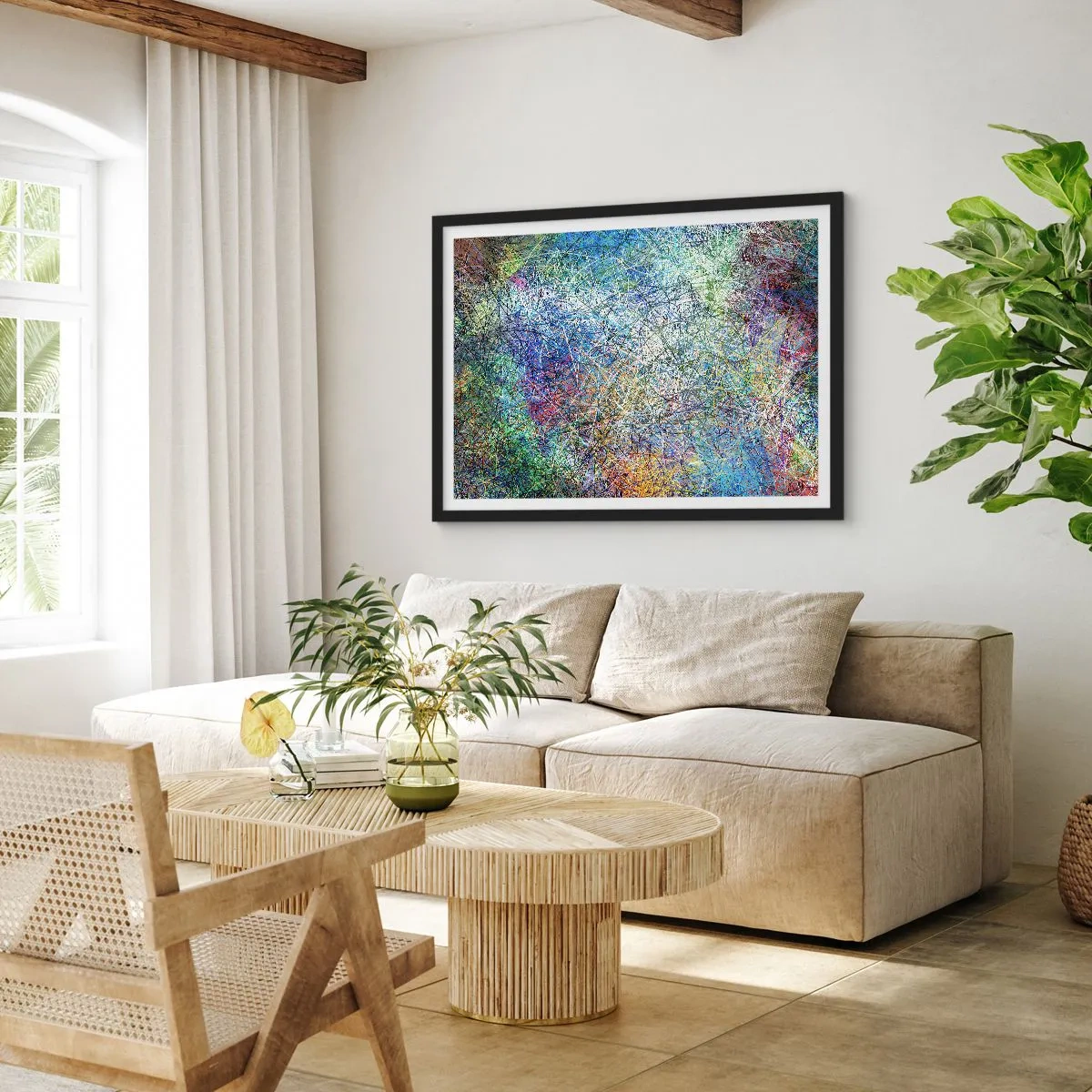 Plakat i sort ramme - Så enkelt er det ikke - 70x50 cm