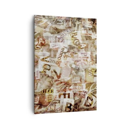 Lærredstryk - Billede på lærred - Jeg forener snakkehovederne - 50x70 cm