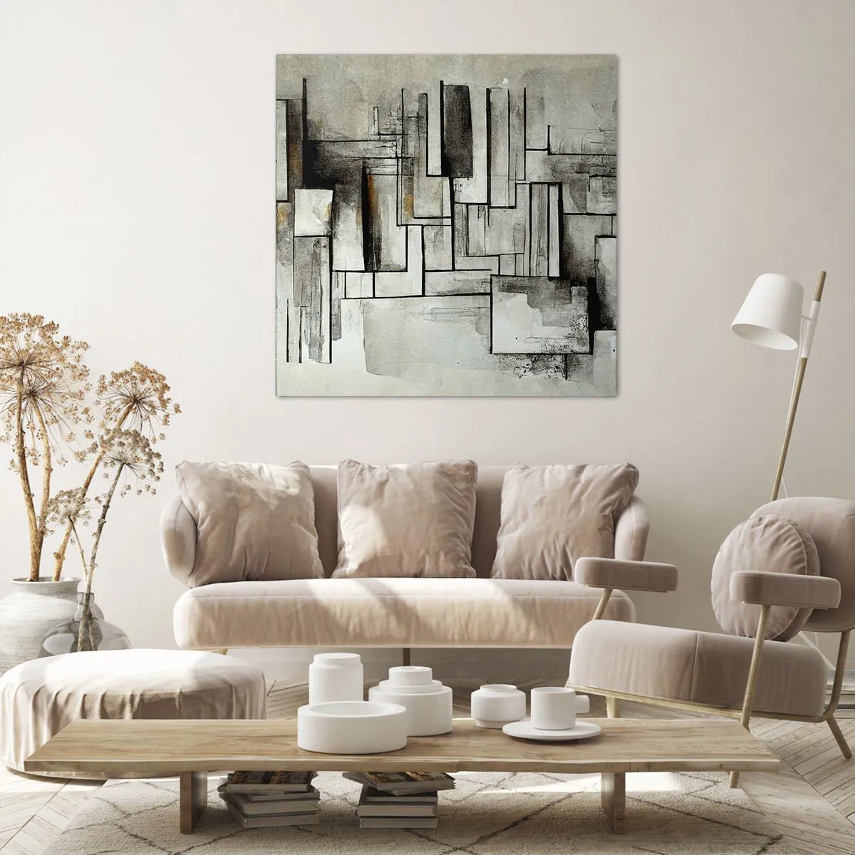 Lærredstryk - Billede på lærred - Enkelthedens kraft - 40x40 cm