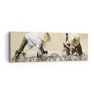 Lærredstryk - Billede på lærred - God høst - 90x30 cm