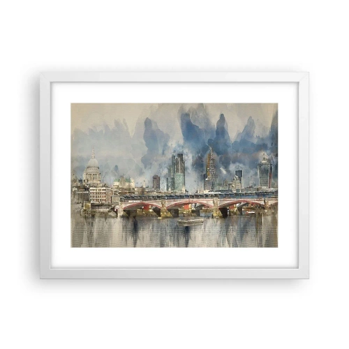 Plakat i hvid ramme - London i al sin pragt - 40x30 cm
